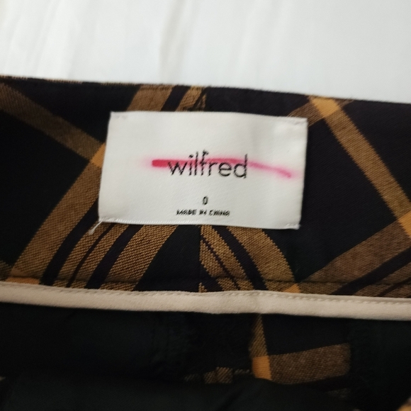 Wilfred Plaid Tie-front Pant - Picture 3 of 8